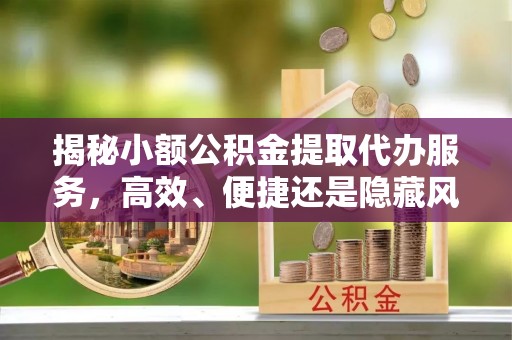 秦州揭秘小额公积金提取代办服务，高效、便捷还是隐藏风险？