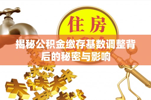 秦州揭秘公积金缴存基数调整背后的秘密与影响