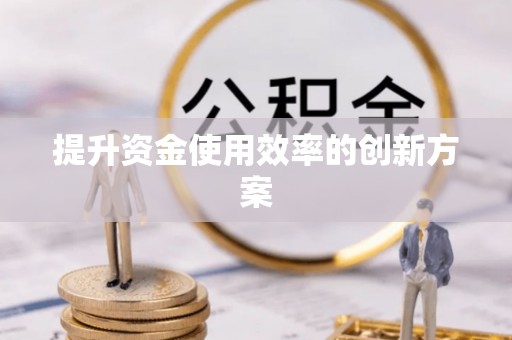 秦州提升资金使用效率的创新方案